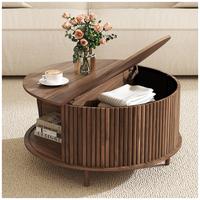 Mid-Century Modern Coffee Table with Storage - 31.5\