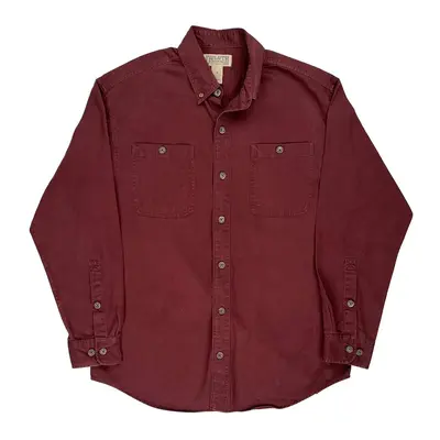 Duluth Trading Co. Shirt - Medium Burgundy Cotton