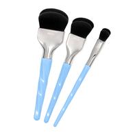BDELLIUM TOOLS Blue Double Dome Blender 3pc. Brush Set with Blue Handle