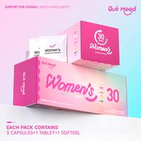 Women’s Magic Pack 30+ | Multivitamin, Stress & Bone Support, Skin & Women's Health Support, Anti-aging | Cranberry, Probio...