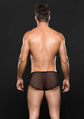 Modern Fishnet Trunk - Small/medium - Black