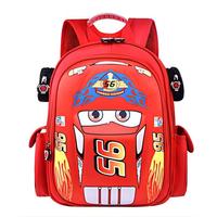 Lightning McQueen Backpack Kids Backpack 3D Cartoon Car Backpack Primary School Student Backpack Waterproof Schoolbag