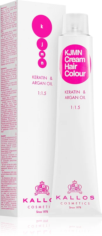 Kallos KJMN Keratin and Argan Oil Hair Color Cream 100 ml 8.43I Light Copper Golden Blonde