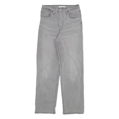 LEVI'S Womens Jeans Grey Regular Skinny Stone Wash W27 L29