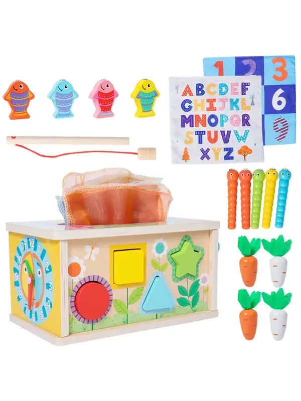 MomMed Baby Tissue Box Toy, Baby Toys 6-24 Months, Soft Crinkle Sensory Toys for Infant Toddlers, Montessori Toys for Babies,...