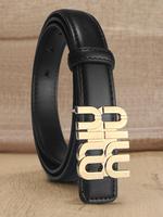 Women's Stylish Pu Belt, Casual Waistband with Golden Artistic Letter Buckle Ideals for Jeans and Shorts, Daily Wear, Perfect...