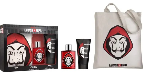Netflix La Casa De Papel Eau De Toilette Spray 100ml Set 3 Pieces