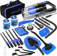 Viewsun Car Cleaning Kit, Car Interior Detailing Kit with High Power Handheld Vacuum, Detailing Brush Set, Windshield Cleaner...