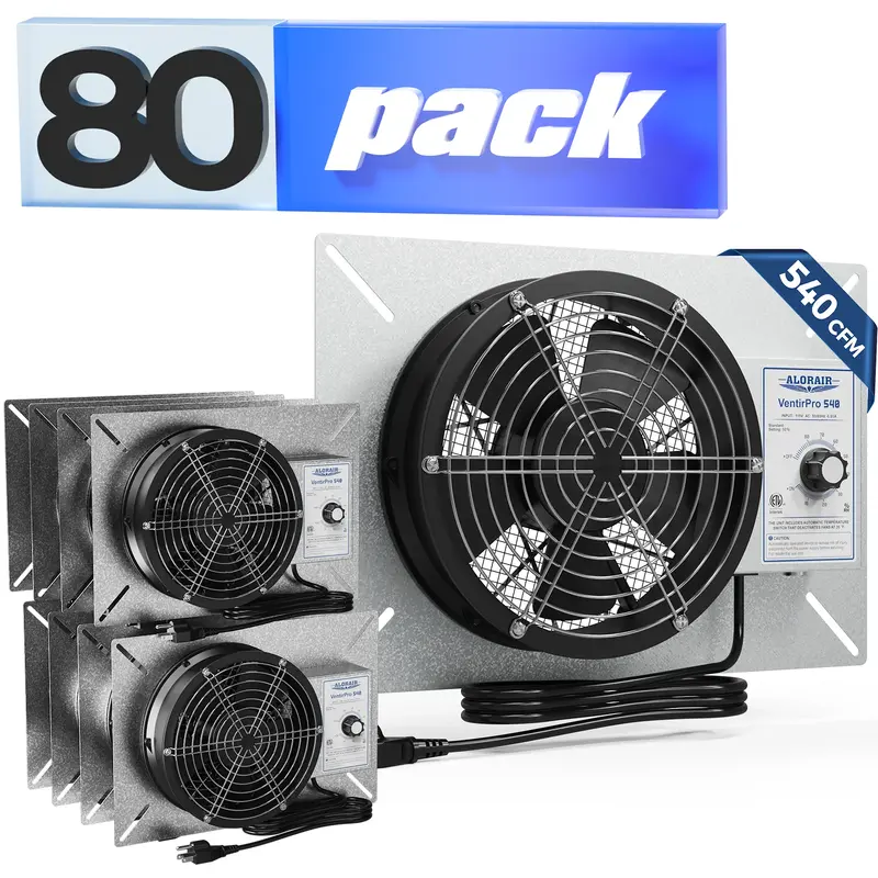 ALORAIR Wholesale Packs Ventirpro 540 Crawl Space Fan (pack of 80)