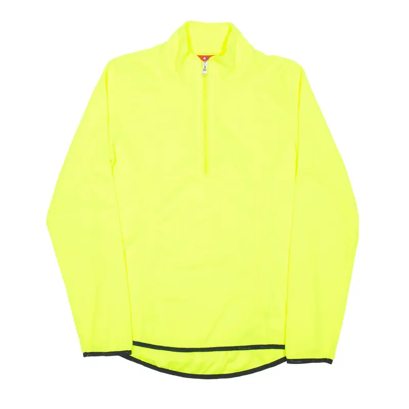 CHAMPION Athletic Fleece Yellow 1/4 Zip Mens S