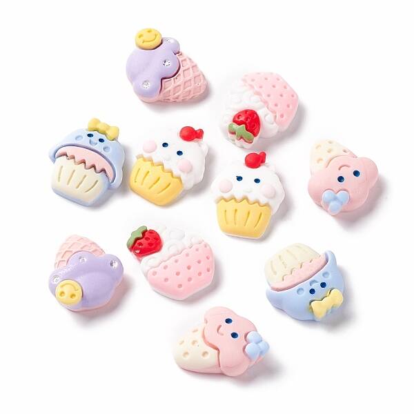 Opaque Resin Decoden Cabochons