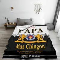 Made in USA , Featuring A 'Soy El Papa' Design, This Comfortable Flannel Dad Blanket Is Soft, Warm, And Cozy, Making It The P...