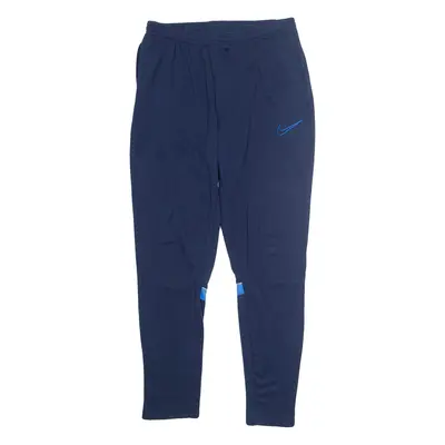 NIKE DRI FIT Mens Track Pants Blue Tapered L W28 L28