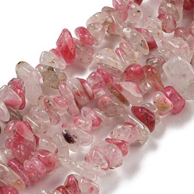 Natural Cherry Blossom Jasper Chip Beads Strands