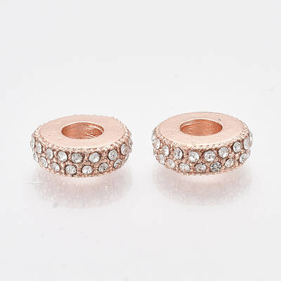 Rose Gold Plated Alloy European Beads