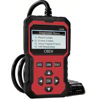 OBD2 Car Diagnostic Tool, OBDII Universal Diagnostic Tool, Integrated Engine Fault Detection, Fault Code Reading & Voltage Ch...