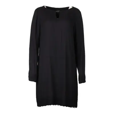Armani Jeans Midi Dress - Large Black Viscose Blend