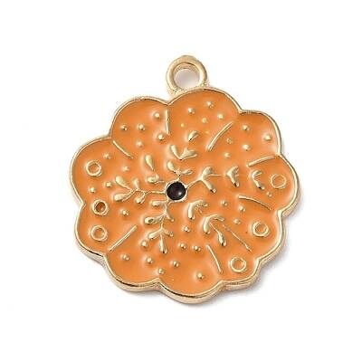 Thanksgiving Day Golden Tone Alloy Enamel Pendants