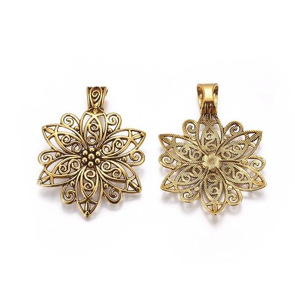 Tibetan Style Alloy Focal Pendants