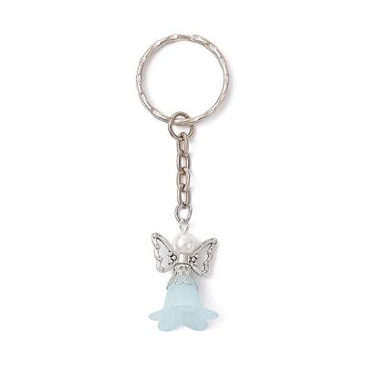 Angel Acrylic & Alloy Pendant Keychain