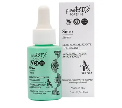 Purobio cosmetics forSKIN AP3 Complex Sebum-normalizing Mattifying Serum, 15 ml