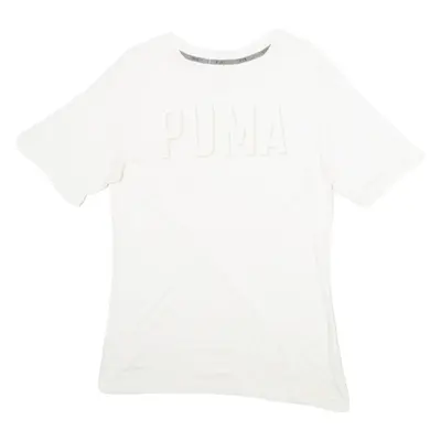 PUMA Womens T-Shirt White UK 10
