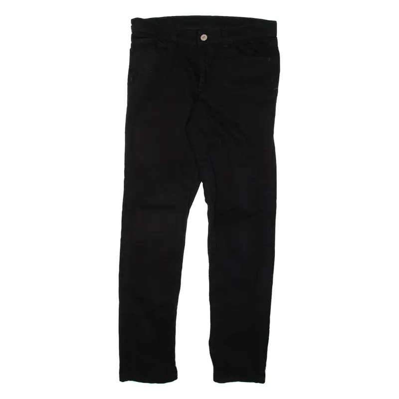 DICKIES Womens Trousers Black Slim Straight W28 L27