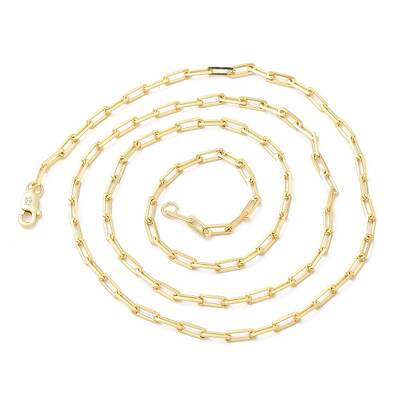 925 Sterling Silver Paperclip Chain Necklace