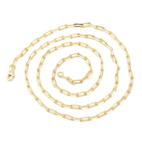 925 Sterling Silver Paperclip Chain Necklace
