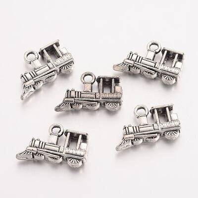 Tibetan Style Alloy Train Charms