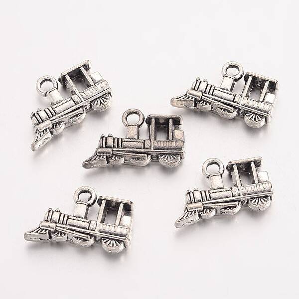 Tibetan Style Alloy Train Charms