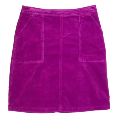 WHITE STUFF Womens Straight Skirt Purple Short Corduroy UK 10