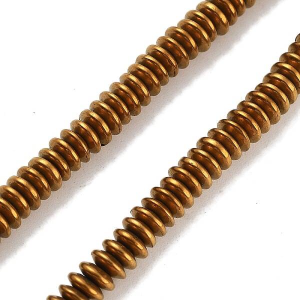 Electroplated Synthetic Non-magnetic Hematite Beads Strands