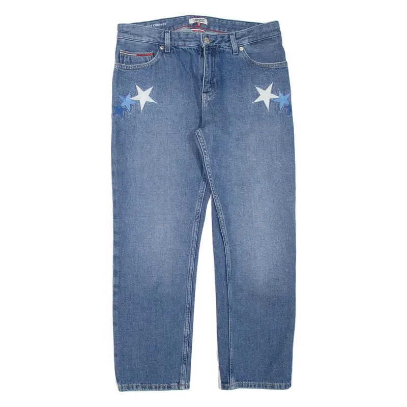 TOMMY JEANS Lana Cropped Womens Jeans Blue Regular Straight W30 L25
