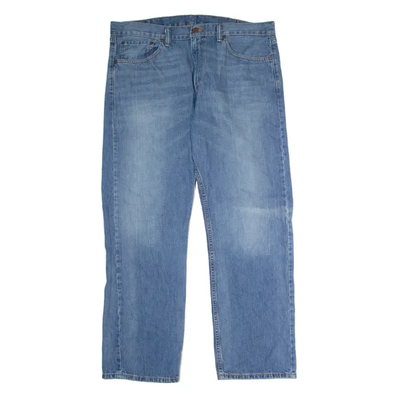LEVI'S 505 Jeans Mens Blue Regular Straight Stone Wash W38 L30