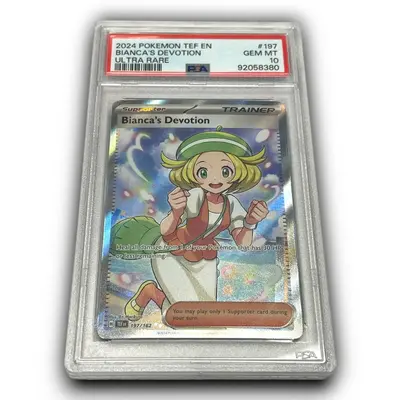 PSA 10 Bianca's Devotion Ultra Rare Pokemon Temporal Forces (TEF) #197 English Qty 1 Graded GEM MINT