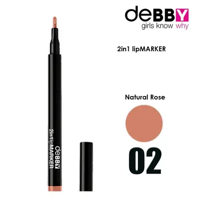 Debby 2 In 1 Lip Marker Col.02