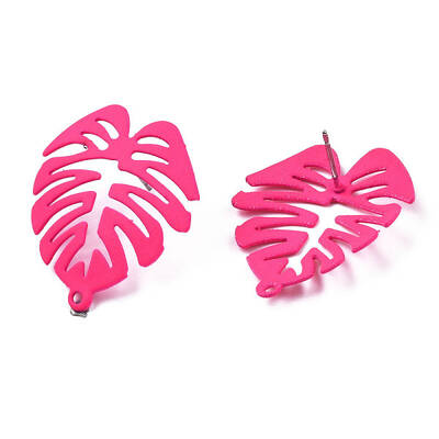 Spray Painted Iron Stud Earring Findings