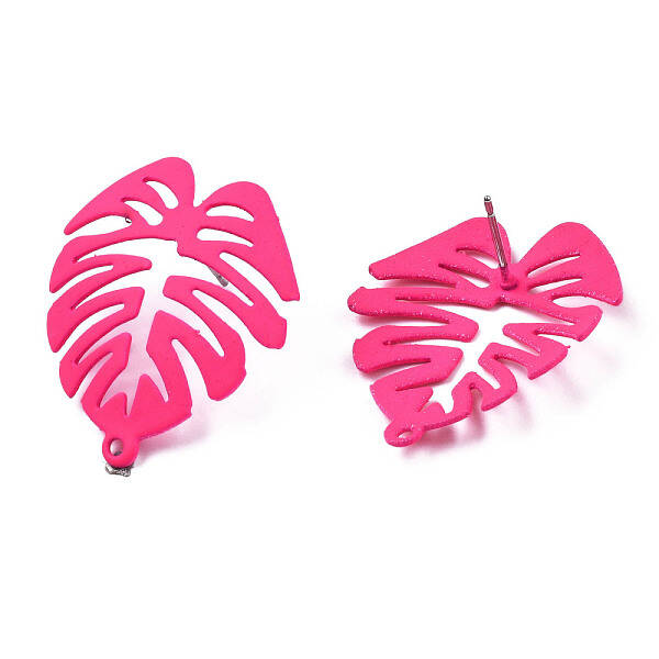 Spray Painted Iron Stud Earring Findings
