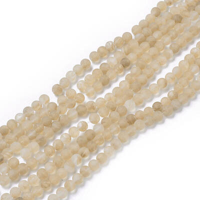 Coffee Watermelon Stone Glass Beads Strands