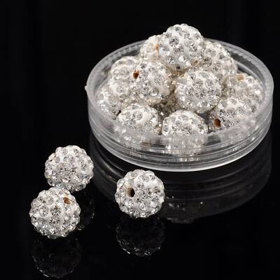 Pave Disco Ball Beads