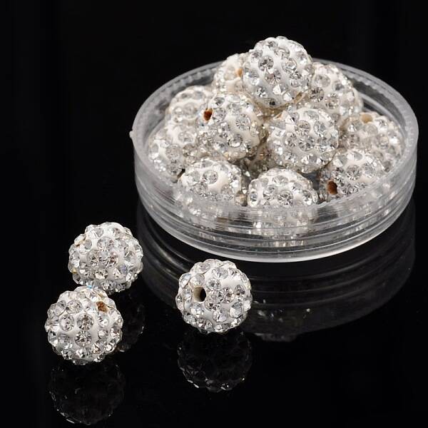 Pave Disco Ball Beads
