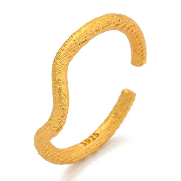 925 Sterling Silver Open Cuff Ring