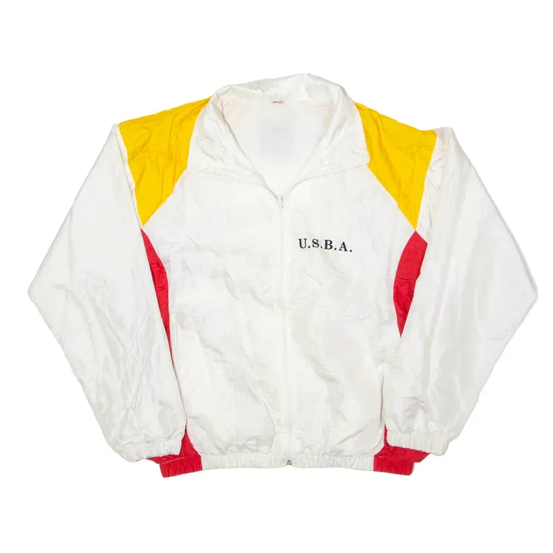 BOCAGE USBA Shell Jacket White 80s Mens L