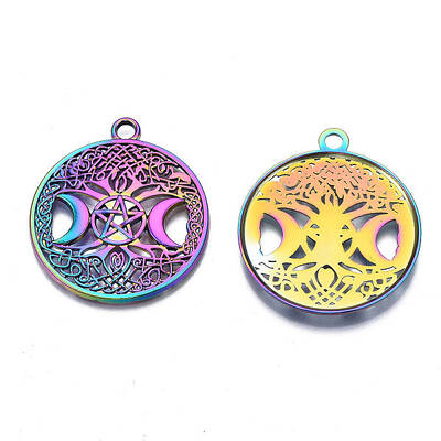 Rainbow Color Alloy Pendants