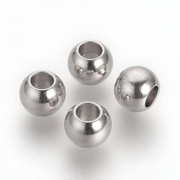 Tarnish Resistant 304 Stainless Steel European Beads