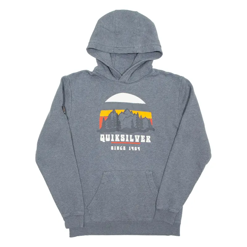 QUIKSILVER Boys Grey Hoodie 16Y