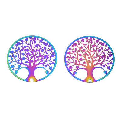Ion Plating(IP) 201 Stainless Steel Filigree Pendants