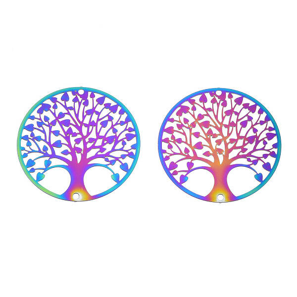 Ion Plating(IP) 201 Stainless Steel Filigree Pendants