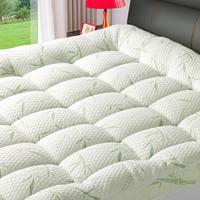 Extra Thick 3inch Bamboo Mattress Toppers 2inch Breathable Pillow Top with 8-21Inch Deep Pocket